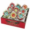Promo 🥰 Traditions Festive Fete Reflector Round Ornaments Set/9 ✨ -Traditions store 4027879