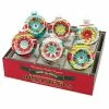 Best Pirce 😀 Traditions Festive Fete Decorated Reflector Round Ornaments Set/6 🔥 -Traditions store 4027884