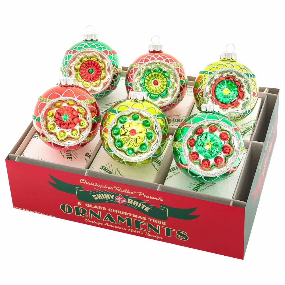 Discount ๐ฅฐ Traditions Holiday Splendor Decorated Reflector Round Ornaments Set/6 ๐ 3 Discount ๐ฅฐ Traditions Holiday Splendor Decorated Reflector Round Ornaments Set/6 ๐