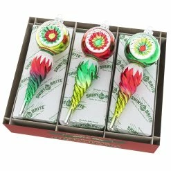 Buy 🌟 Traditions Holiday Splendor Reflector Icicle Ornaments Set/3 🧨