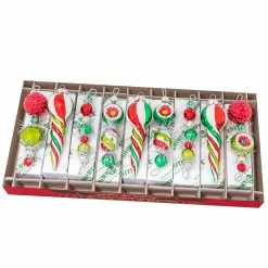 Best Pirce ❤️ Traditions Holiday Splendor Shape Icicle Ornaments Set/9 🛒