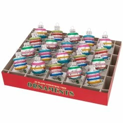Promo ❤️ Traditions 🎅 Christmas Confetti Shapes & Rounds Ornaments Set/20 💯