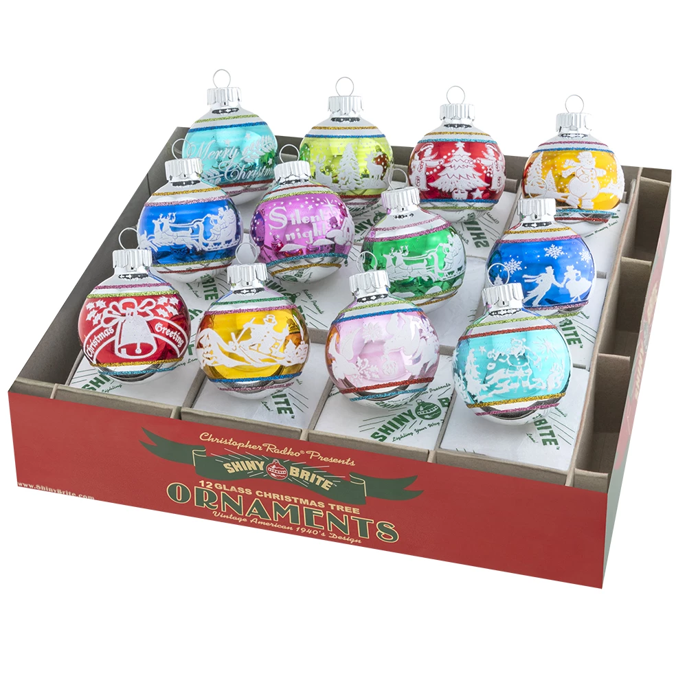 Best Sale ๐ Traditions ๐ Christmas Confetti Signature Flocked Round Ornaments Set/12 ๐ 3 Best Sale ๐ Traditions ๐ Christmas Confetti Signature Flocked Round Ornaments Set/12 ๐