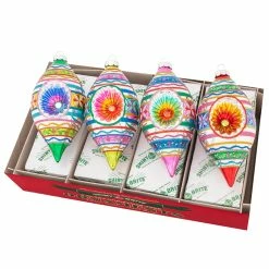 Best deal 🔔 Traditions 🎄 Christmas Confetti Reflector Tulip Ornaments Set/4 😍