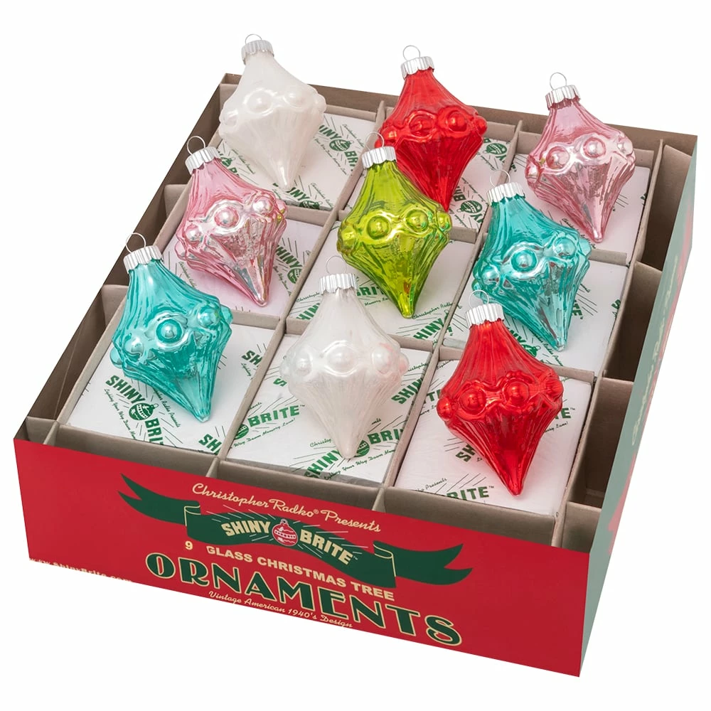 Promo 🎁 Traditions Festive Fete Shape Ornaments Set/9 👏 3 Promo 🎁 Traditions Festive Fete Shape Ornaments Set/9 👏