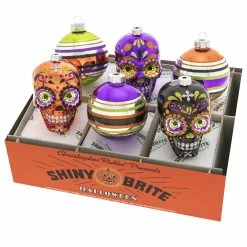 Best deal ❤️ Traditions 🧛 Halloween Decorated Round & Skull Ornaments Set/6 ✔️