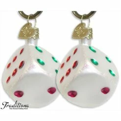 Budget 🤩 Traditions Dice Ornaments Set/2 ✨