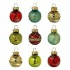 Deals 🔔 Traditions Petite Treasure Multi-Colored Decorated Glass Ball Ornaments Set/9 ❤️ -Traditions store C1899