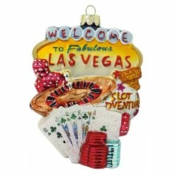 Alternative view of Flash Sale 🔥 Traditions Las Vegas Cityscape Ornament 🧨