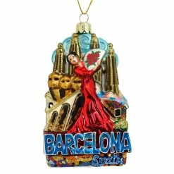 Alternative view of Discount 🔥 Traditions Barcelona Cityscape Ornament 🧨