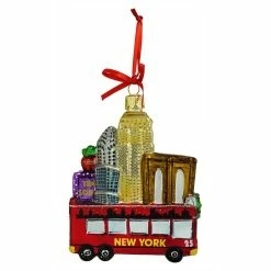 Alternative view of Top 10 🛒 Traditions New York Bus Cityscape Ornament 🛒