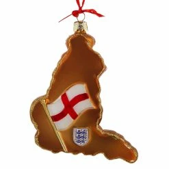 Alternative view of Deals 🔥 Traditions England International Country Map Ornament 🎉