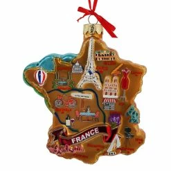 Outlet 😍 Traditions France International Country Map Ornament 😀