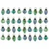 Hot Sale 🌟 Traditions Blue Mercury Glass Shaped Ornaments Set/36 👍 -Traditions store CCOXC7005