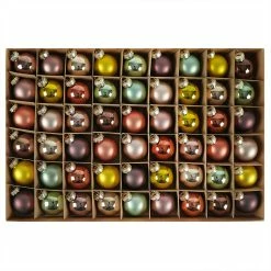 Buy 👏 Traditions Metallic Round Glass Ball Ornaments Set/54 ⭐