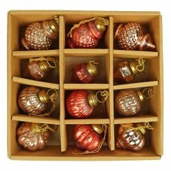 Alternative view of Promo 🧨 Traditions Red & Gold Glass Ornaments In Gift Box Set/12 ✔️