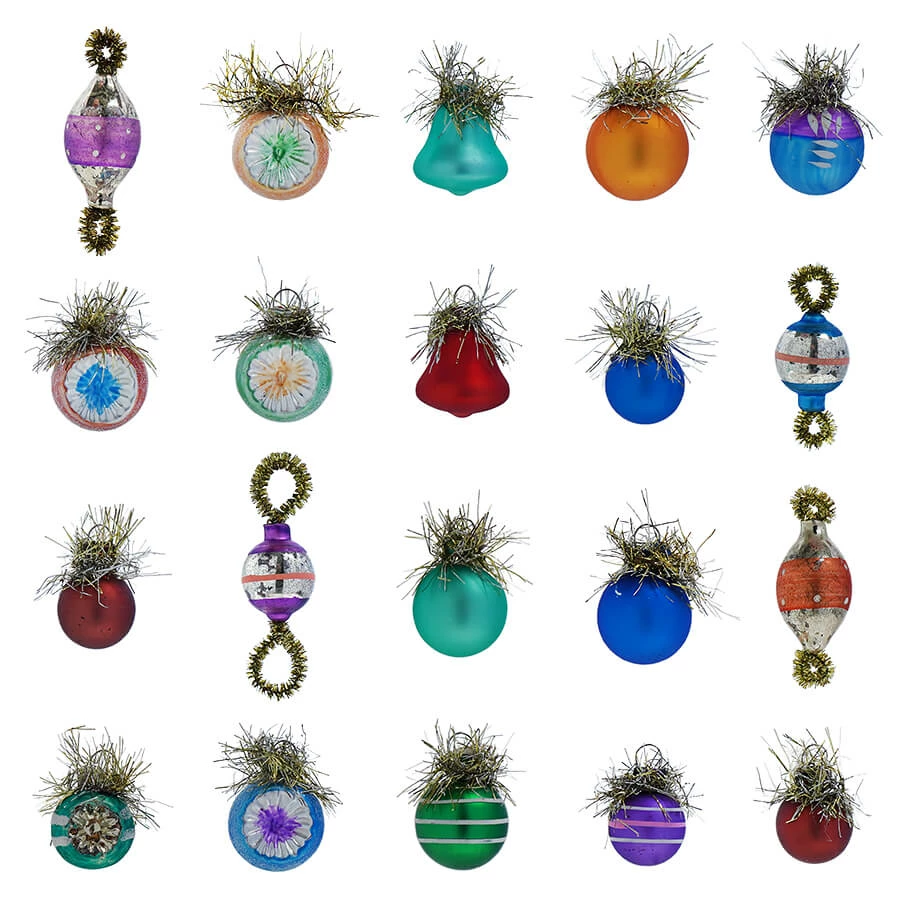 Best Pirce ❤️ Traditions Multi Colored Glass Ornaments Boxed Set/20 🔥 3 Best Pirce ❤️ Traditions Multi Colored Glass Ornaments Boxed Set/20 🔥