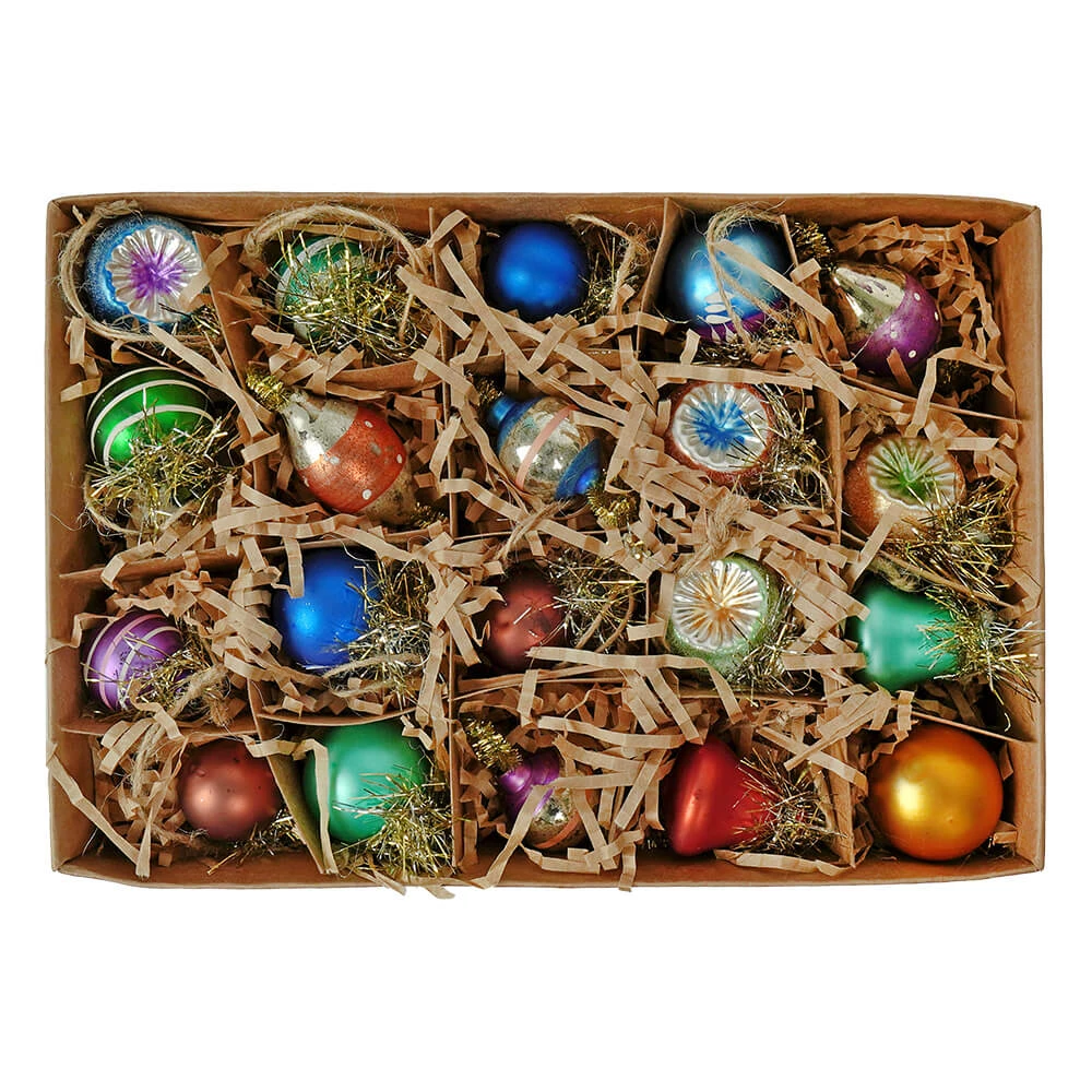 Best Pirce ❤️ Traditions Multi Colored Glass Ornaments Boxed Set/20 🔥 4 Best Pirce ❤️ Traditions Multi Colored Glass Ornaments Boxed Set/20 🔥 - Image 2