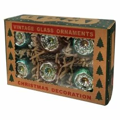 Brand new 🎉 Traditions Pink, Blue & Green Indent Ornaments Set/6 ❤️ 7 Brand new 🎉 Traditions Pink, Blue & Green Indent Ornaments Set/6 ❤️ -Traditions store CCOXM8710c