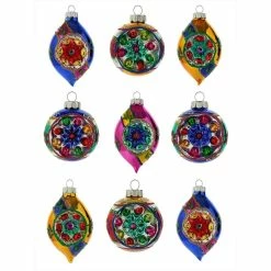 Deals ❤️ Traditions 🔔 Christmas Confetti Reflector Ornaments Set/9 😍