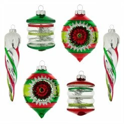 Best deal 🥰 Traditions Holiday Splendor Mixed Shape Ornaments Set/6 🔔