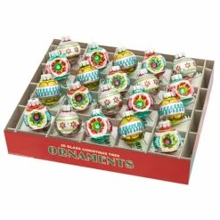 Promo ⭐ Traditions Vintage Celebration Decorated Ornaments Set/20 🤩 5 Promo ⭐ Traditions Vintage Celebration Decorated Ornaments Set/20 🤩 -Traditions store CR4027870b