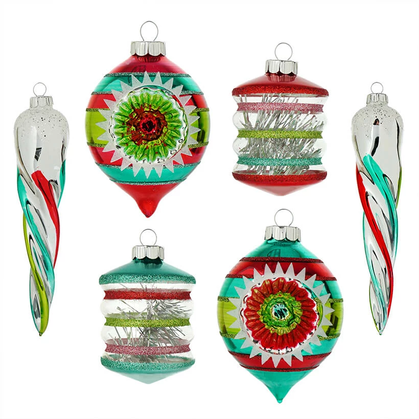 Wholesale ๐ Traditions Festive Fete Mixed Shape Ornaments Set/6 ๐ฅฐ 3 Wholesale ๐ Traditions Festive Fete Mixed Shape Ornaments Set/6 ๐ฅฐ