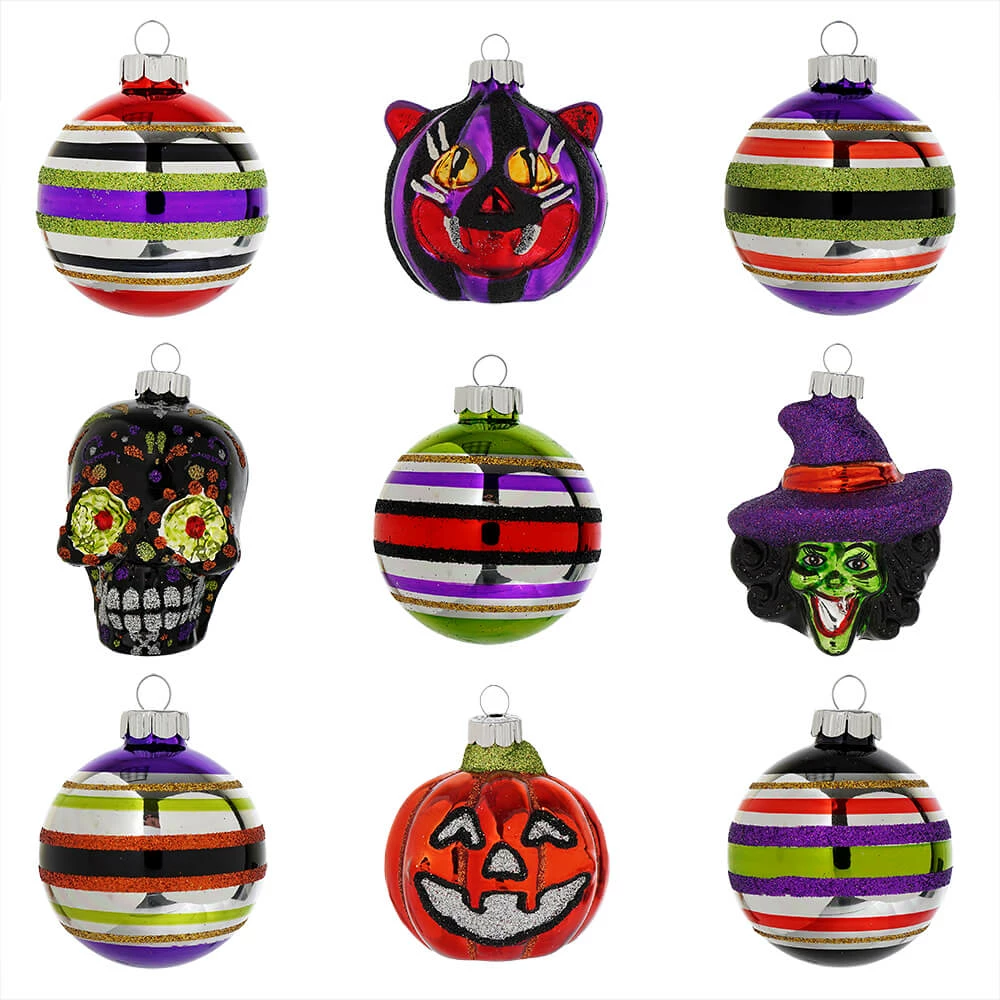 Cheapest ๐คฉ Traditions ๐ Halloween Decorated Round & Figure Ornaments Set/9 ๐คฉ 3 Cheapest ๐คฉ Traditions ๐ Halloween Decorated Round & Figure Ornaments Set/9 ๐คฉ