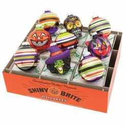 Alternative view of Cheapest 🤩 Traditions 💀 Halloween Decorated Round & Figure Ornaments Set/9 🤩