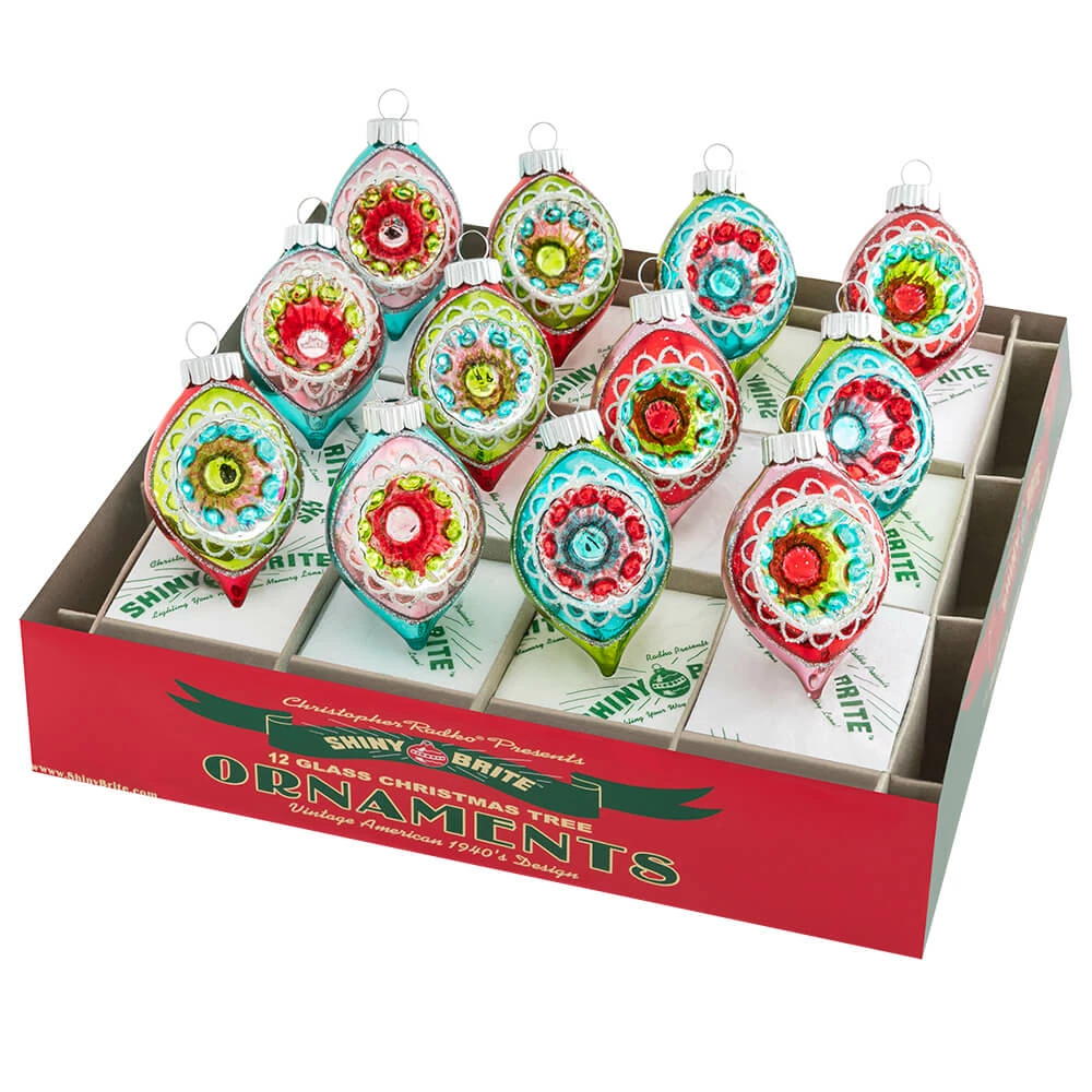 Brand new 😀 Traditions Festive Fete Decorated Reflector Tulip Ornaments Set/12 🛒 3 Brand new 😀 Traditions Festive Fete Decorated Reflector Tulip Ornaments Set/12 🛒