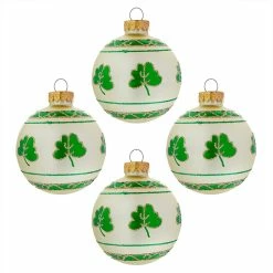 Brand new 🤩 Traditions Multi Shamrock Ball Ornaments Box/4 🔥