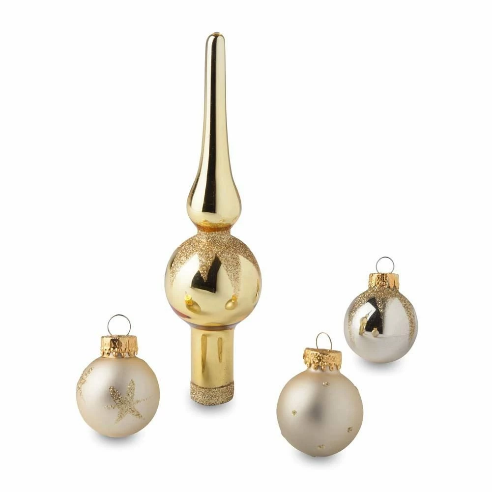 Cheapest ⭐ Traditions Mini Gold Finial And Ball Ornament Set/15 🛒 4 Cheapest ⭐ Traditions Mini Gold Finial And Ball Ornament Set/15 🛒 - Image 2