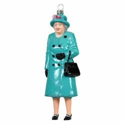 Wholesale 🤩 Traditions Queen Elizabeth Wearing Turquoise Peacoat Ornament 🛒