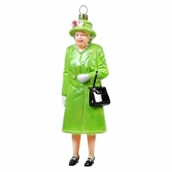 Best Sale 😀 Traditions Queen Elizabeth Wearing Green Peacoat Ornament ⭐