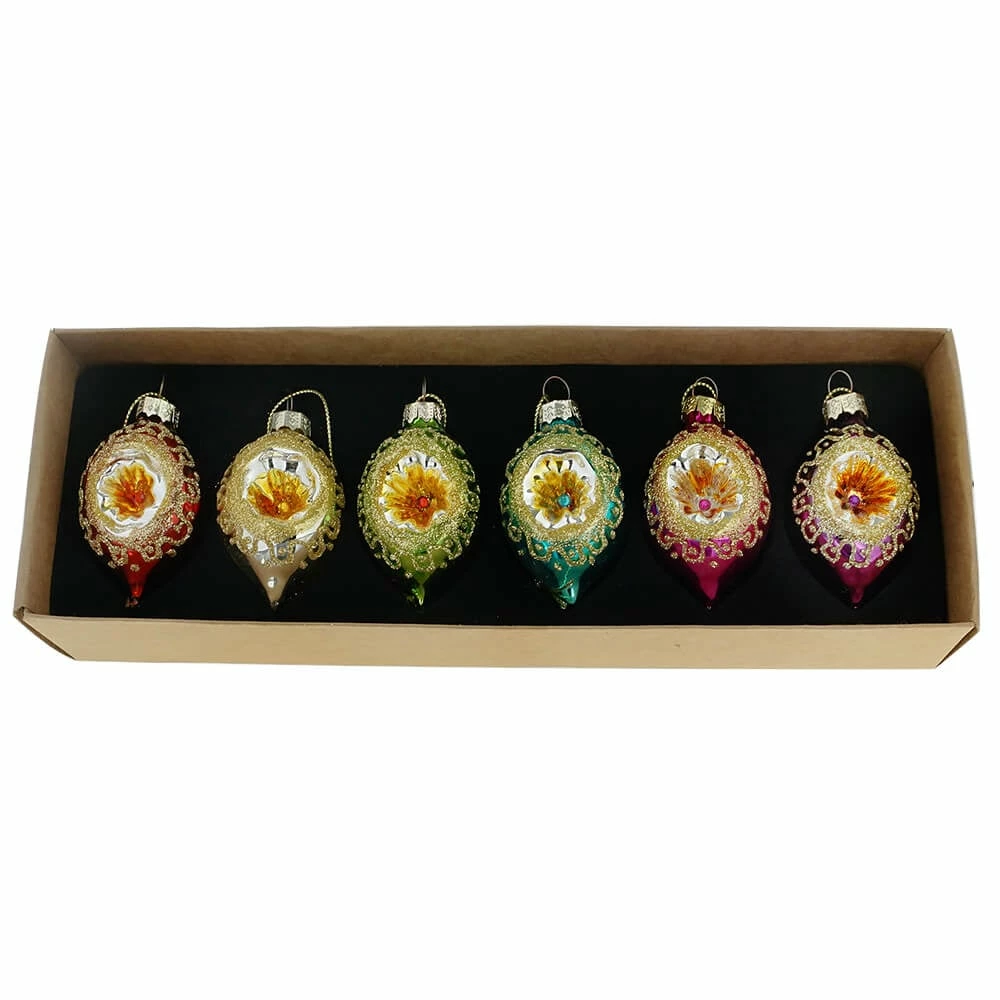 Wholesale 🔥 Traditions Colorful Ornate Ornaments Set/6 😉 3 Wholesale 🔥 Traditions Colorful Ornate Ornaments Set/6 😉