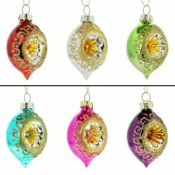 Alternative view of Wholesale 🔥 Traditions Colorful Ornate Ornaments Set/6 😉