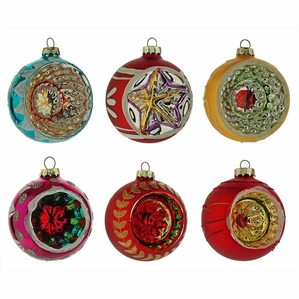 Deals 🔥 Traditions Assorted Reflector Ornaments Boxed Set/6 ✔️ 3 Deals 🔥 Traditions Assorted Reflector Ornaments Boxed Set/6 ✔️