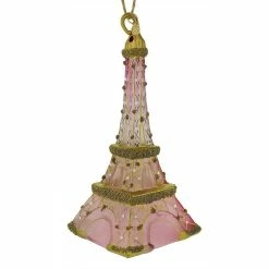 Buy 👏 Traditions Gold Crusted Raspberry Eiffel Tower Ornament 🧨