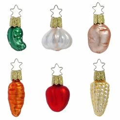 New 🔥 Traditions Veggie Platter Ornaments Set/6 😍