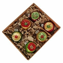 Budget ✔️ Traditions Traditional Mini Indent Ornaments Box Set/6 🎉