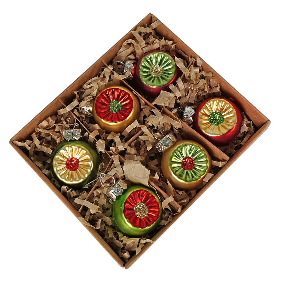 Budget โ๏ธ Traditions Traditional Mini Indent Ornaments Box Set/6 ๐ 3 Budget โ๏ธ Traditions Traditional Mini Indent Ornaments Box Set/6 ๐
