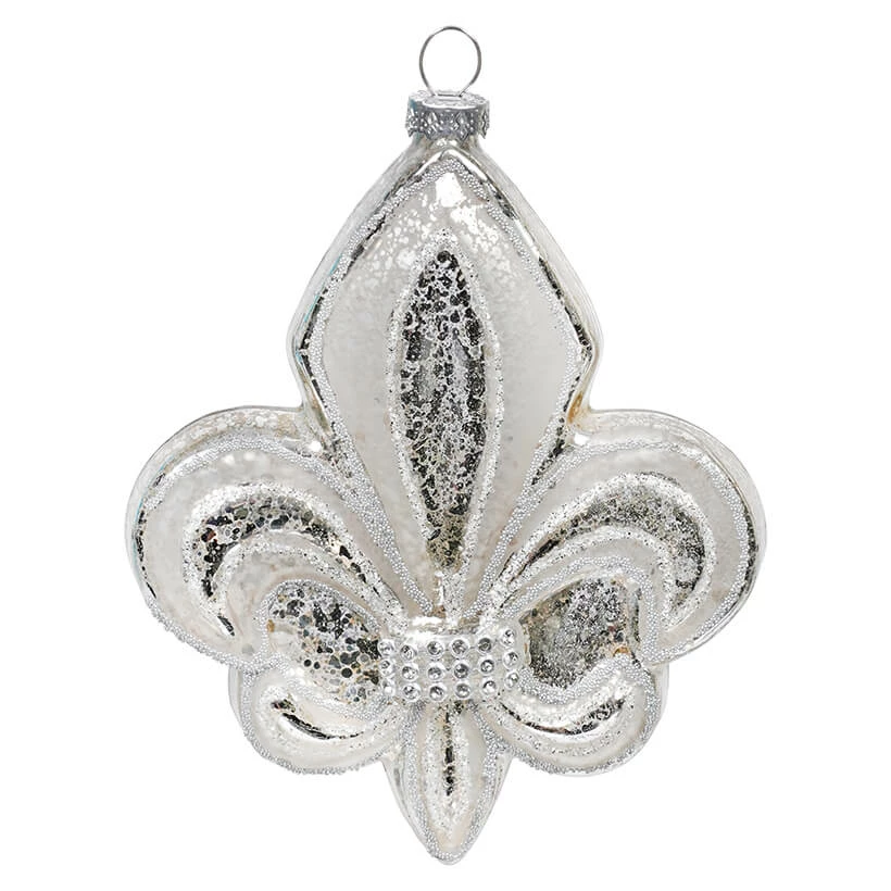 Discount ๐ Traditions Glass Fleur De Li With Diamonds Ornament โญ 3 Discount ๐ Traditions Glass Fleur De Li With Diamonds Ornament โญ