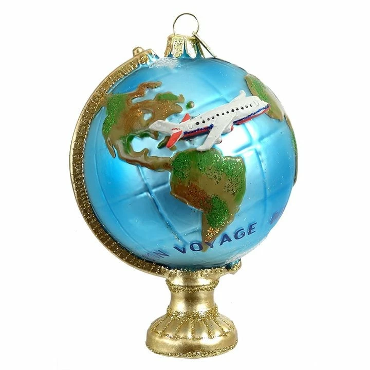 Best Pirce 🤩 Traditions Travel Globe With Airplane Ornament 🎉 3 Best Pirce 🤩 Traditions Travel Globe With Airplane Ornament 🎉