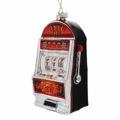 Coupon 😀 Traditions Noble Gems Glass Slot Machine Ornament 🔔