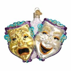 Cheap 🥰 Traditions Comedy & Tragedy Masks Ornament ⌛
