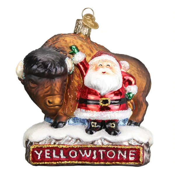 Discount ✨ Traditions Santa With Bison Ornament 👏 3 Discount ✨ Traditions Santa With Bison Ornament 👏