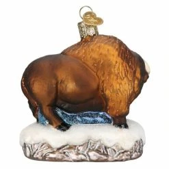 Alternative view of Discount ✨ Traditions Santa With Bison Ornament 👏