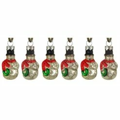 Deals 👍 Traditions Mini Snowman Boxed Ornaments Set/6 🌟