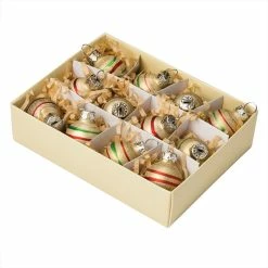 Best Pirce ⭐ Traditions Mini Decorated Silver Ornaments Set/12 🛒