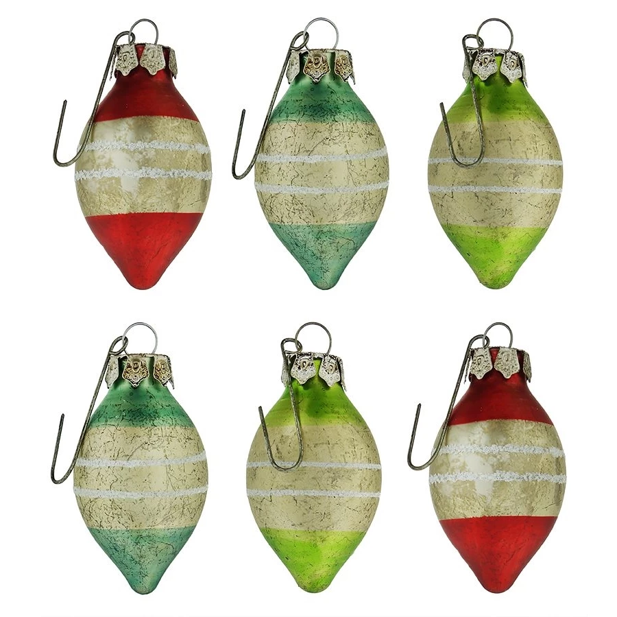 New ⌛ Traditions Vintage Primary Color Ornaments Set/6 ⭐ 3 New ⌛ Traditions Vintage Primary Color Ornaments Set/6 ⭐